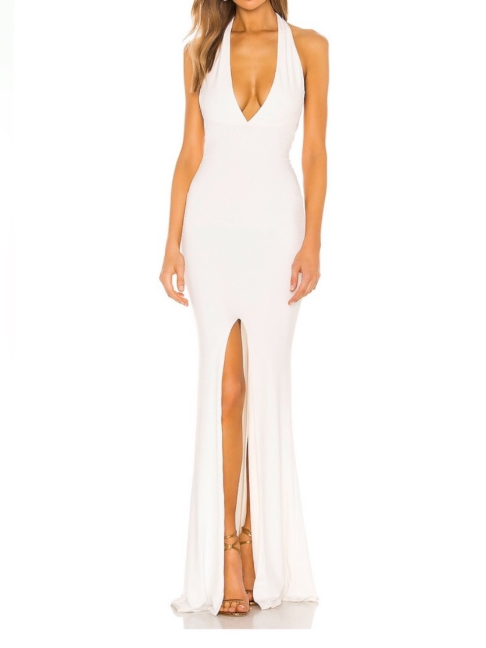 REVOLVE NOOKIE ILLEGAL HALTER GOWN